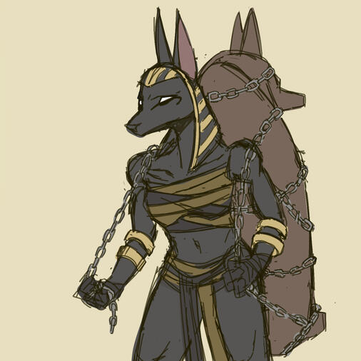 half body concept sketch