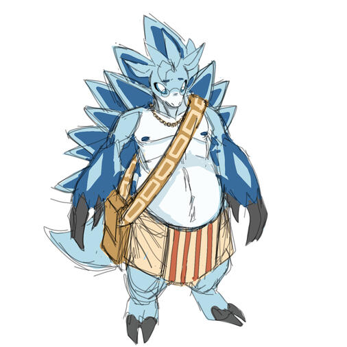 full body concept sketch